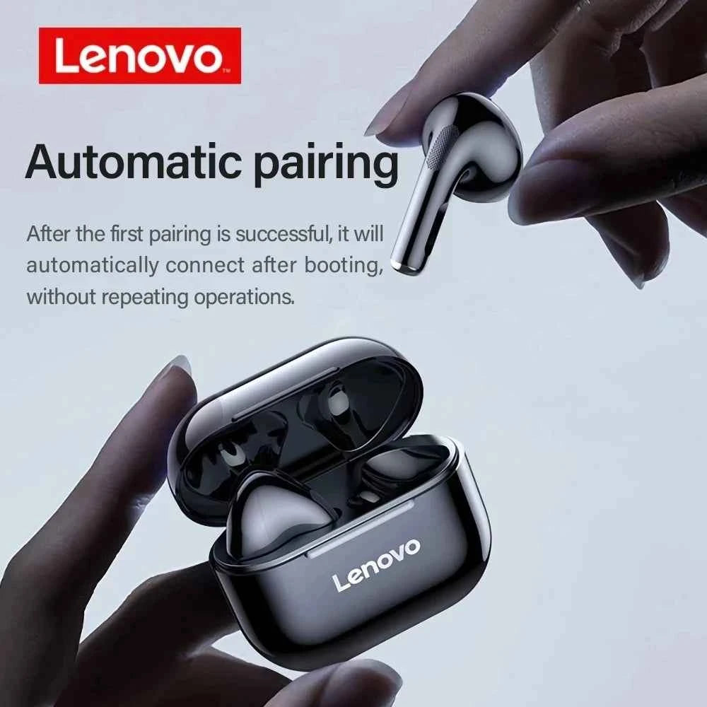 Lenovo LP40 TWS Wireless Earbuds – Bluetooth 5.0 In-Ear Headphones with Mic