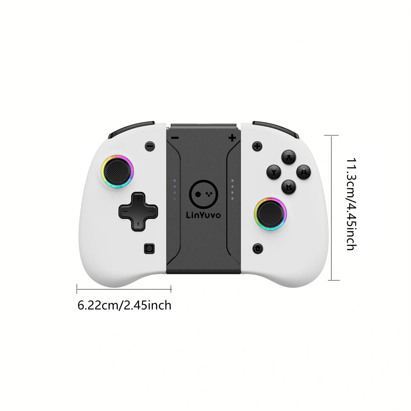 AyeBeau Wireless Controller for Nintendo Switch, OLED & Lite – Hall Effect Joysticks, Gyro, RGB