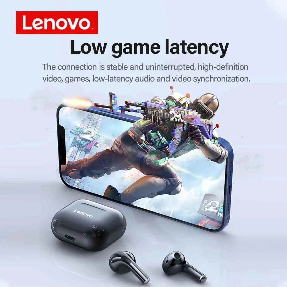 Lenovo LP40 TWS Wireless Earbuds – Bluetooth 5.0 In-Ear Headphones with Mic