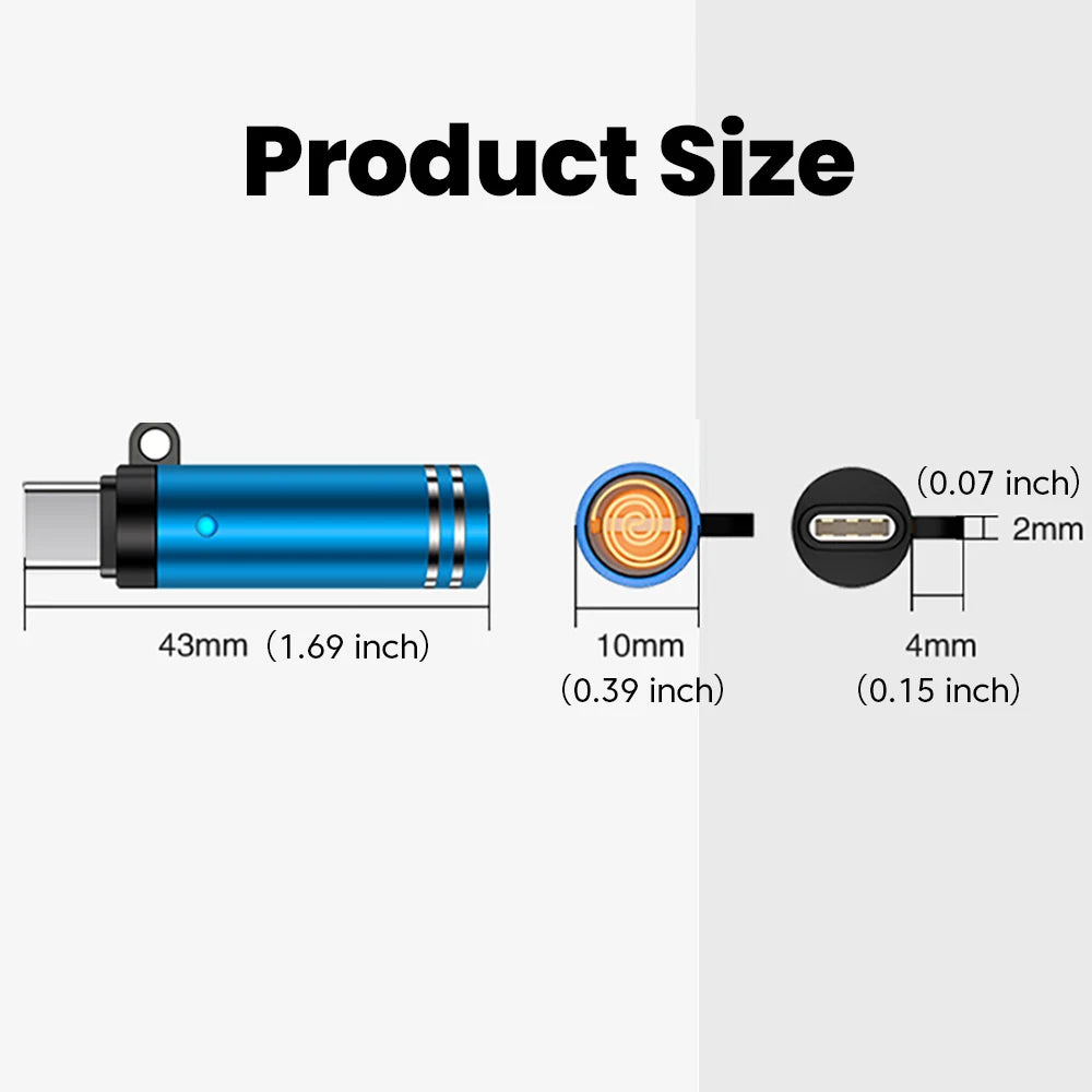Mini Type-C Lighter – USB-C Electric Lighter for iPhone & Android