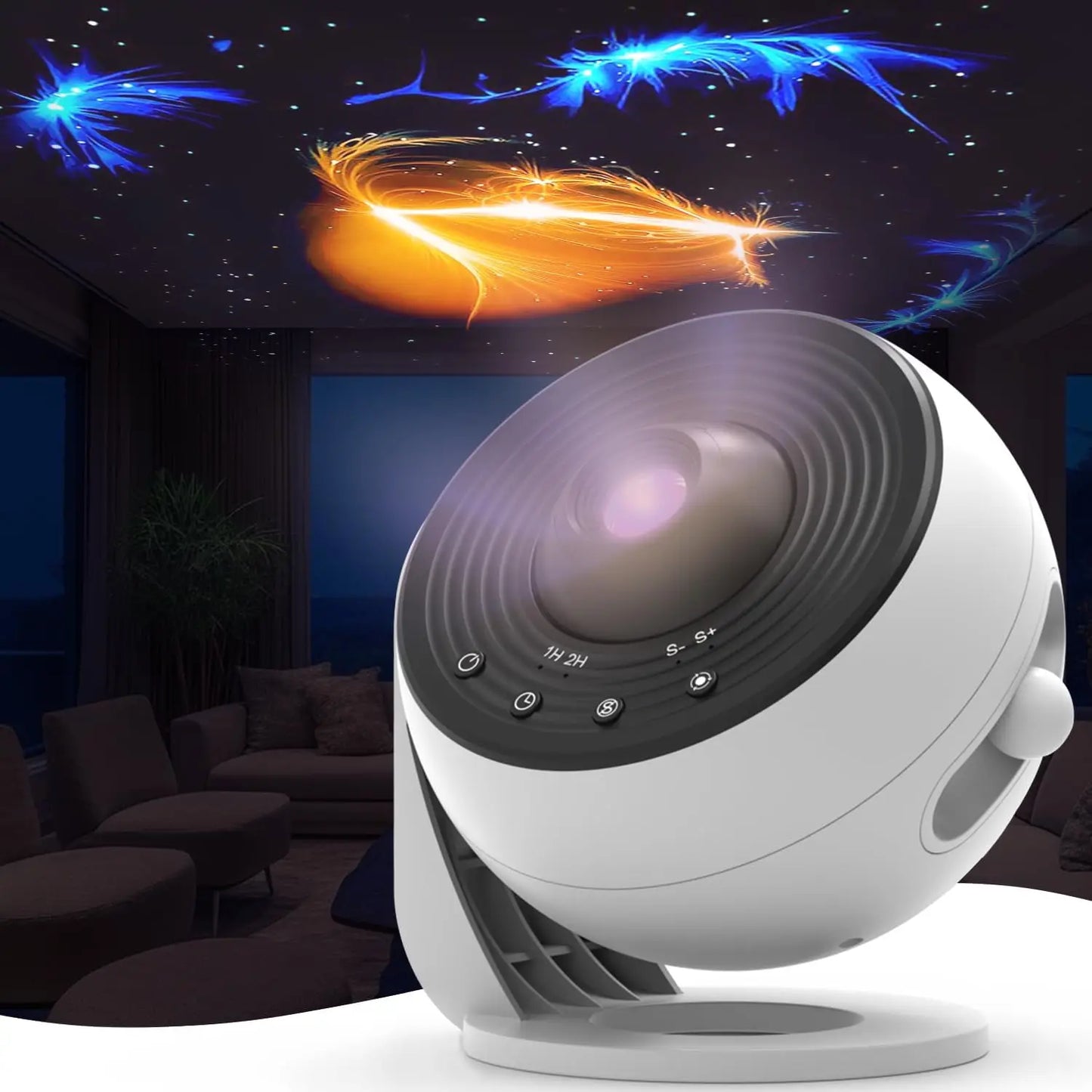 13-in-1 HD Galaxy Projector | 360° Rotation, Adjustable Focus & Auto Timer