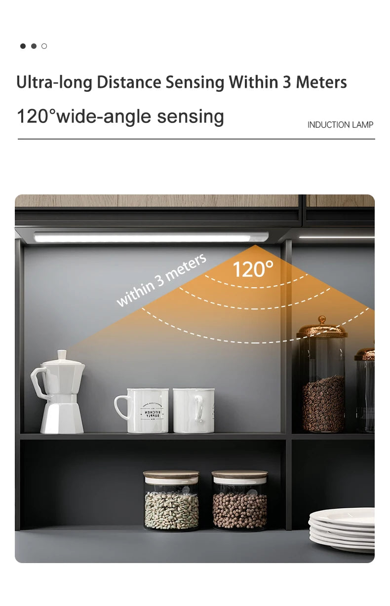 Magnetic LED Under-Cabinet Light – Motion Sensor & USB Rechargeable