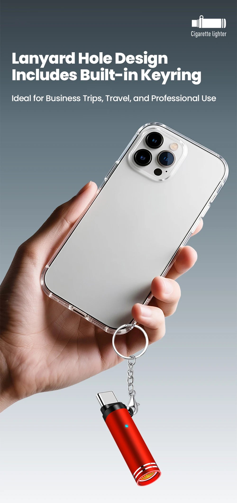 Mini Type-C Lighter – USB-C Electric Lighter for iPhone & Android